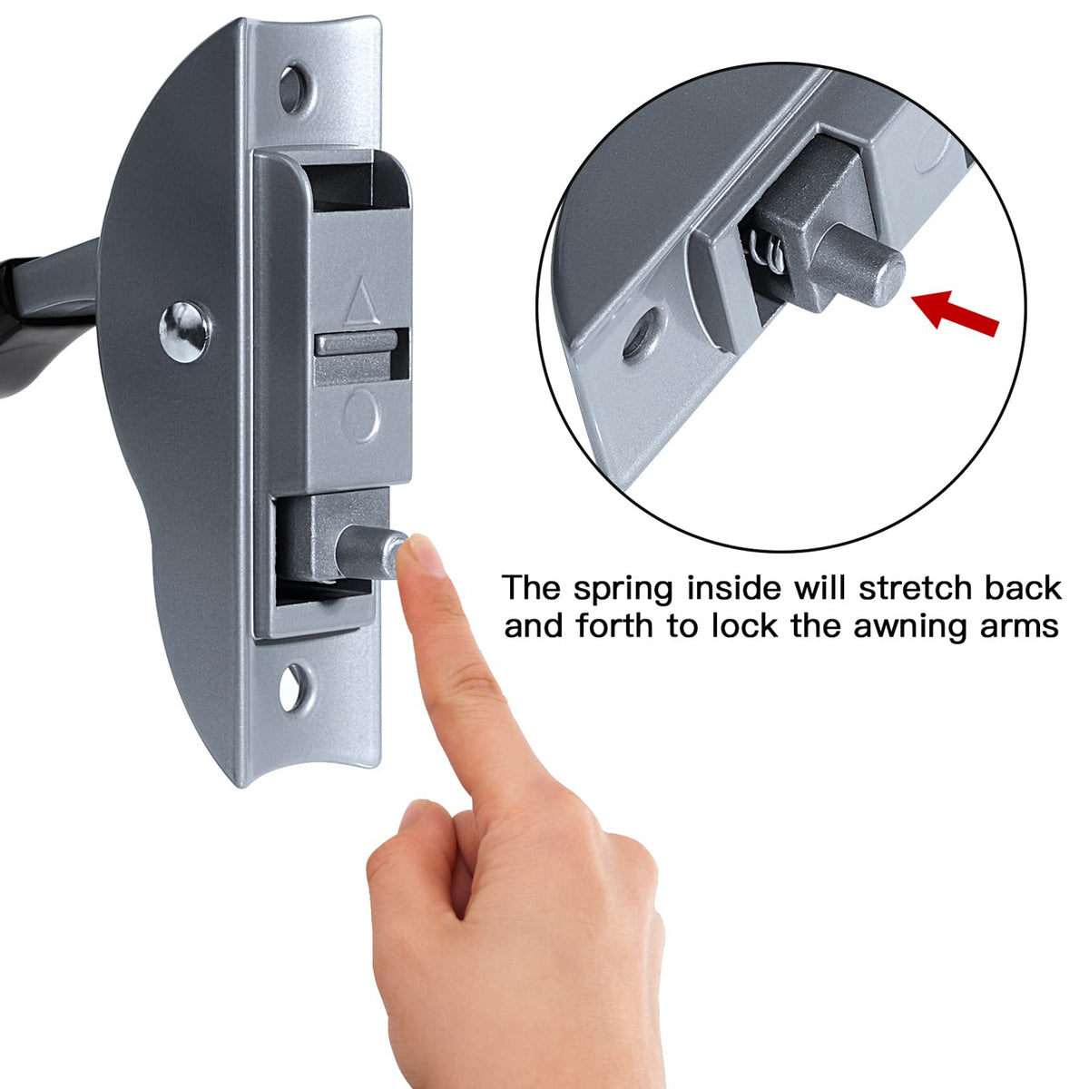 EXCELFU close-up of textured polyethylene grip for non-slip, comfortable handling