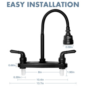 EXCELFU threaded inlet shanks detail highlighting 1/2 inch easy-install connections