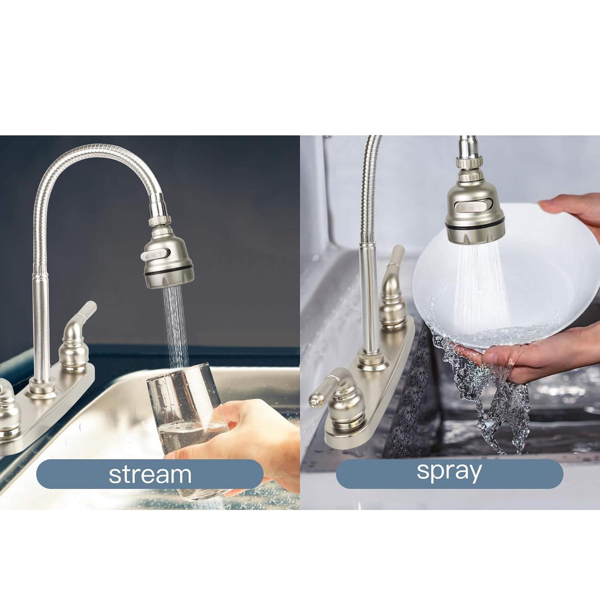 EXCELFU lever handle detail offering quick quarter-turn temperature control