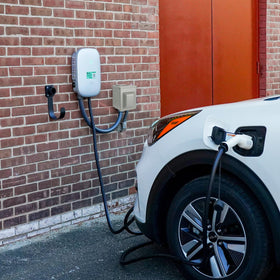 EXCELFU installed in garage setting showing practical home charging convenience