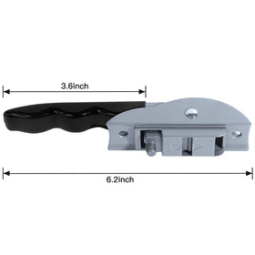 EXCELFU metal core and rivet hole detail demonstrating sturdy, weather-resistant build
