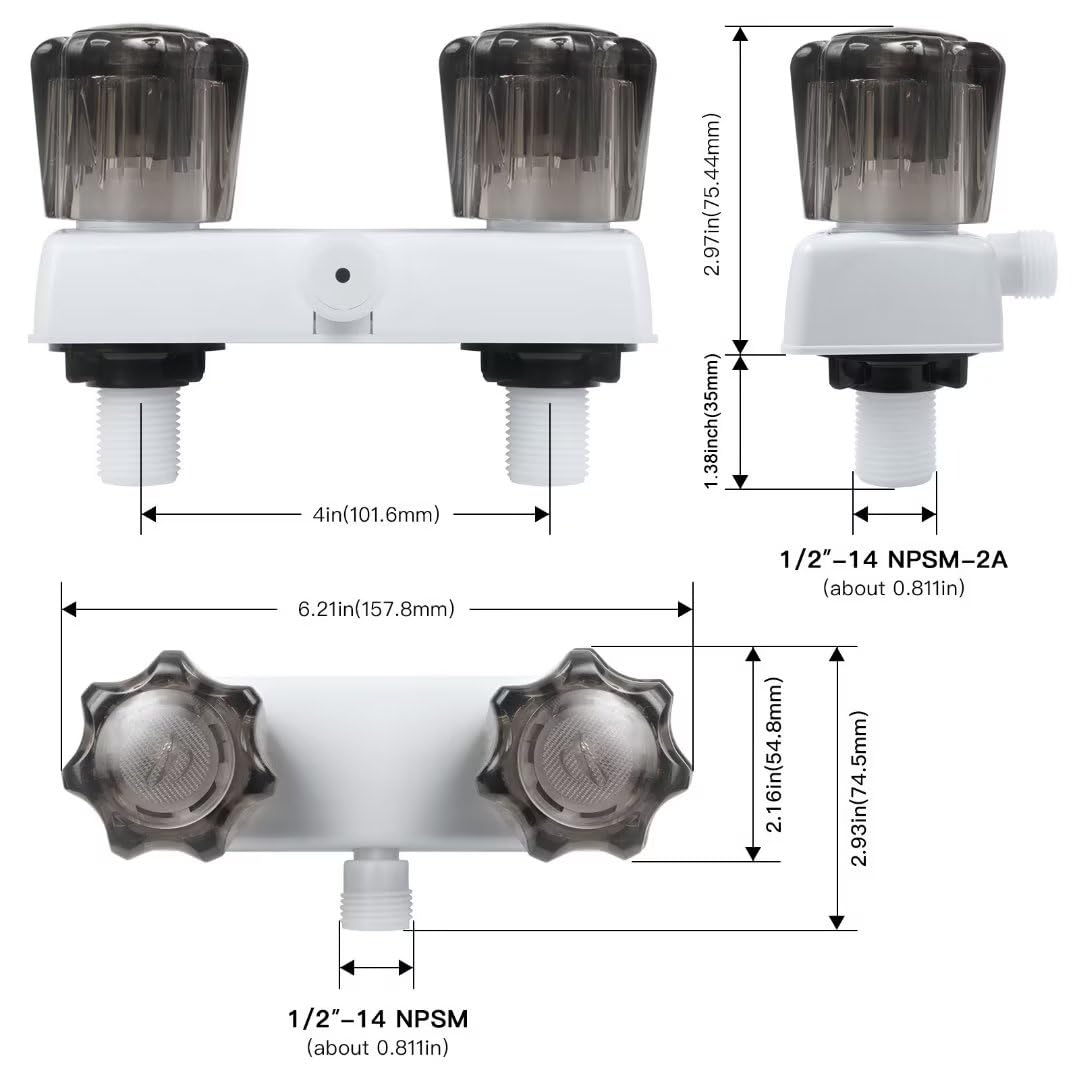 EXCELFU mounted in RV shower lifestyle showing space-saving fit