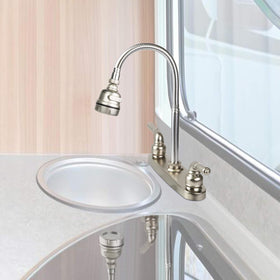 EXCELFU under-sink plumbing connection with 1/2 inch threaded inlets