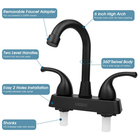 EXCELFU underside view showing 4-inch valve spacing and mounting ease