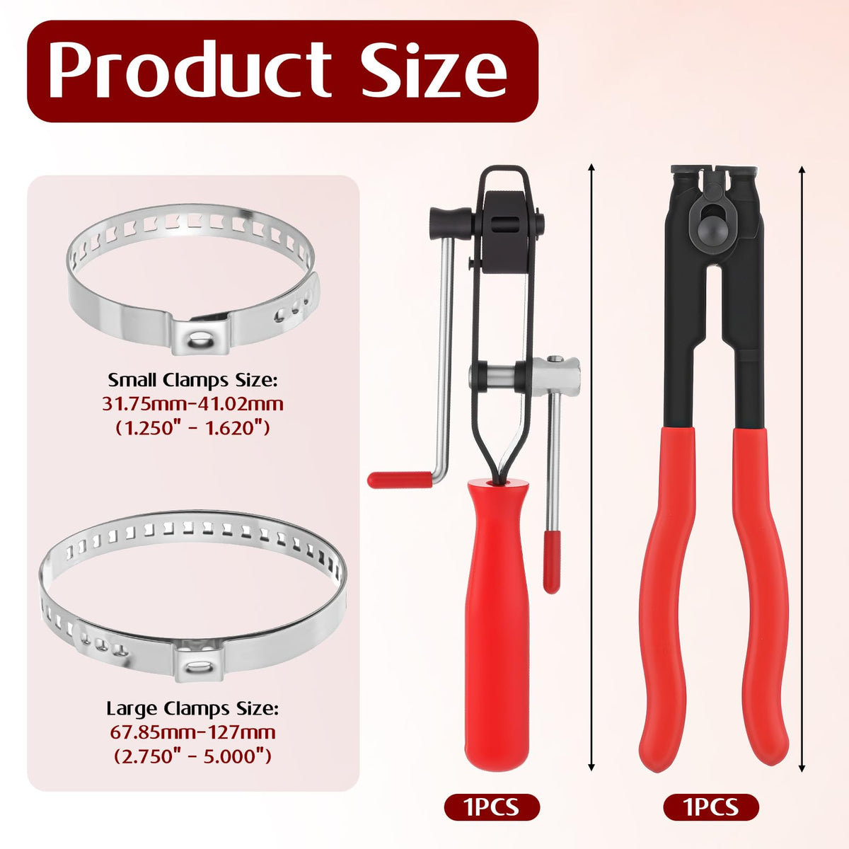Exclaith stainless steel clamps close-up, corrosion-resistant and precise fit