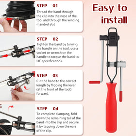 Exclaith clamps side-by-side size comparison, choose correct diameter quickly