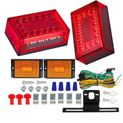 EXERAUO front view of 6-inch light showing full LED array and durable housing benefit visibility