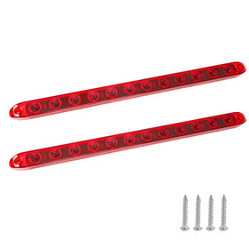 EXERAUO front view red trailer light bar showing full lens and LEDs for improved safety