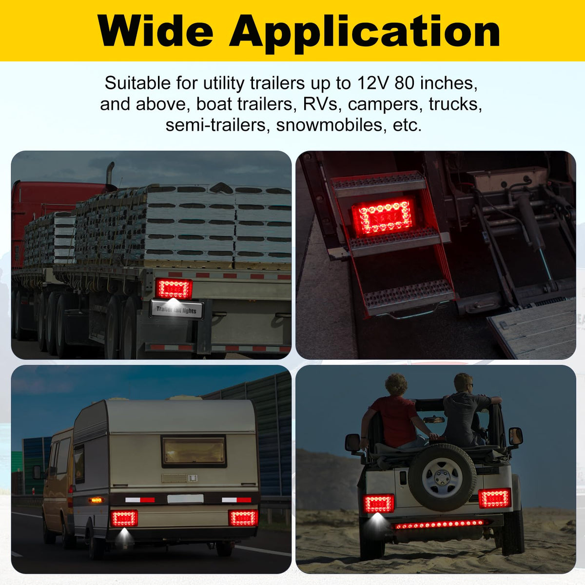 EXERAUO installed on a boat trailer illustrating durable, submersible lighting