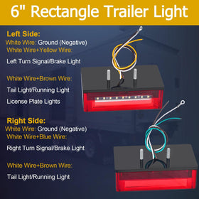 EXERAUO driver-side license plate illuminator demonstrating clear plate lighting benefit