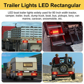 EXERAUO illuminated on trailer at night improving road visibility