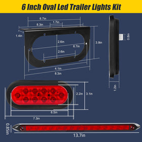 EXERAUO tail light mounted on bracket demonstrating secure fit and easy installation