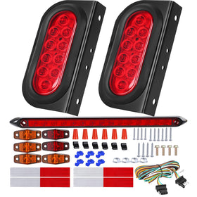 EXERAUO front view of oval LED tail light showing clean profile and durability benefit