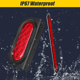 EXERAUO six amber and red side marker lights displayed for added visibility benefit