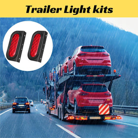 EXERAUO installed on trailer at night showing bright LED visibility advantage