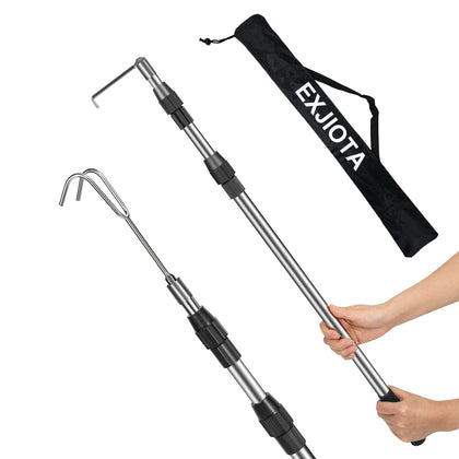 EXJIOTA front view of pole showing full length and sturdy build for safer lifting
