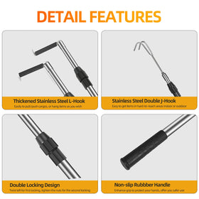 EXJIOTA non-slip rubber handle detail for improved grip and reduced wrist strain