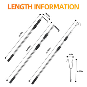 EXJIOTA close-up of stainless steel hooks showing rust-resistant strength benefit