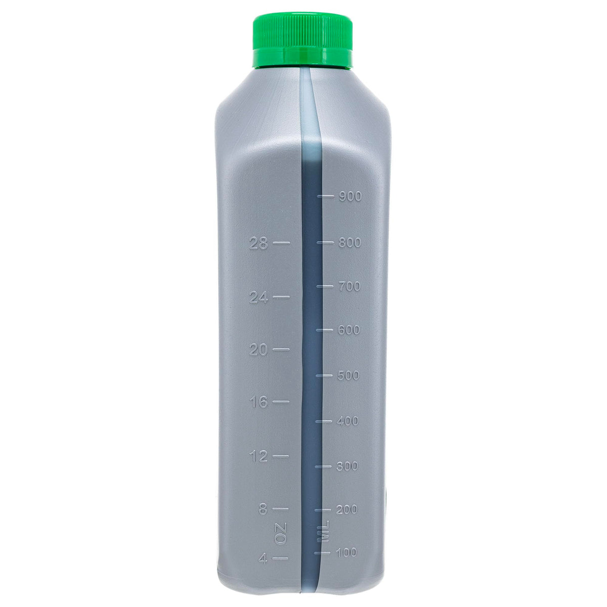 Exmark quart being poured into a hydro reservoir demonstrating easy top-up