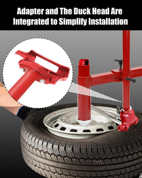 EXODIOS adapter mounted on a steel pipe demonstrating easy installation benefit