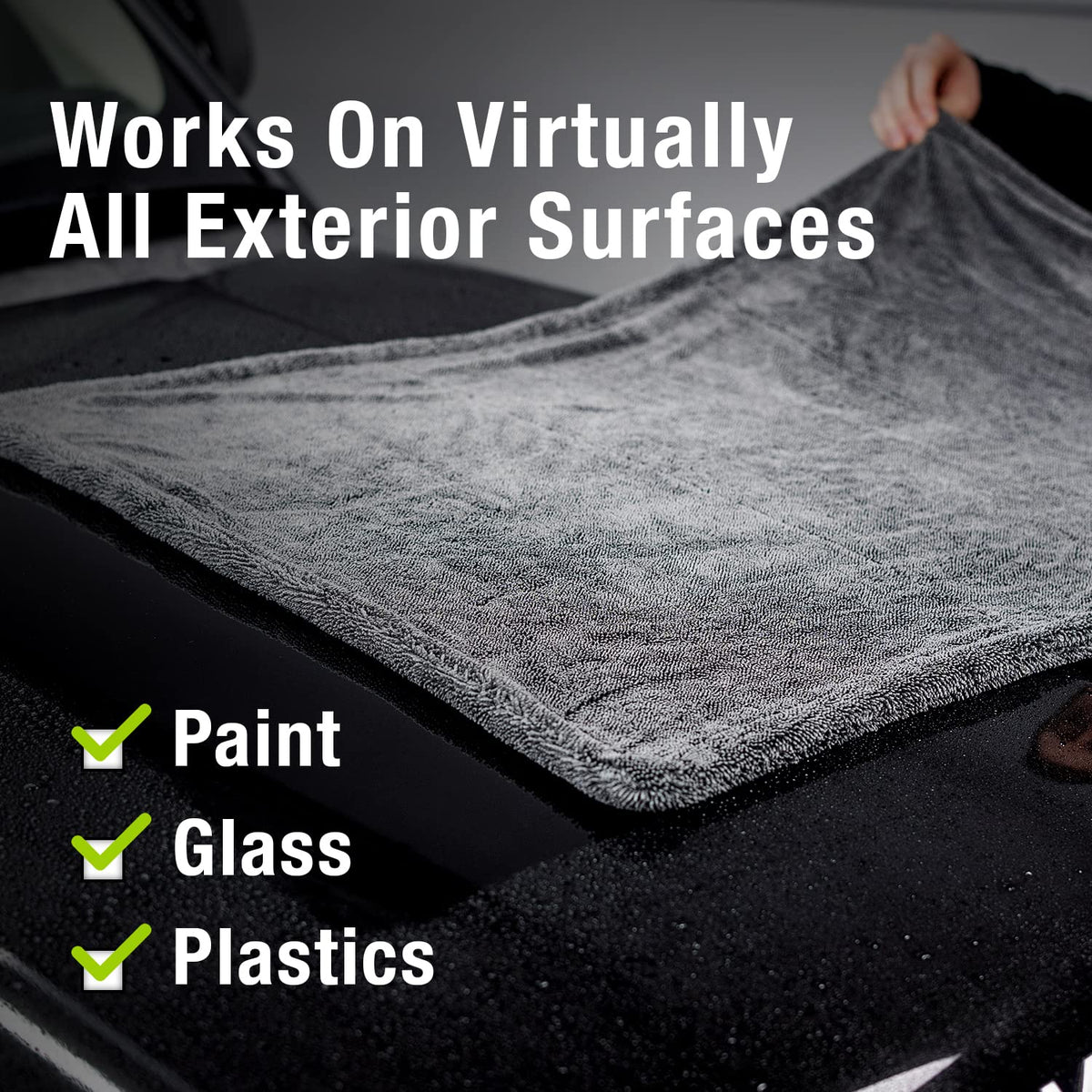 ExoForma close-up of double-twist microfiber loops highlighting superior water pickup