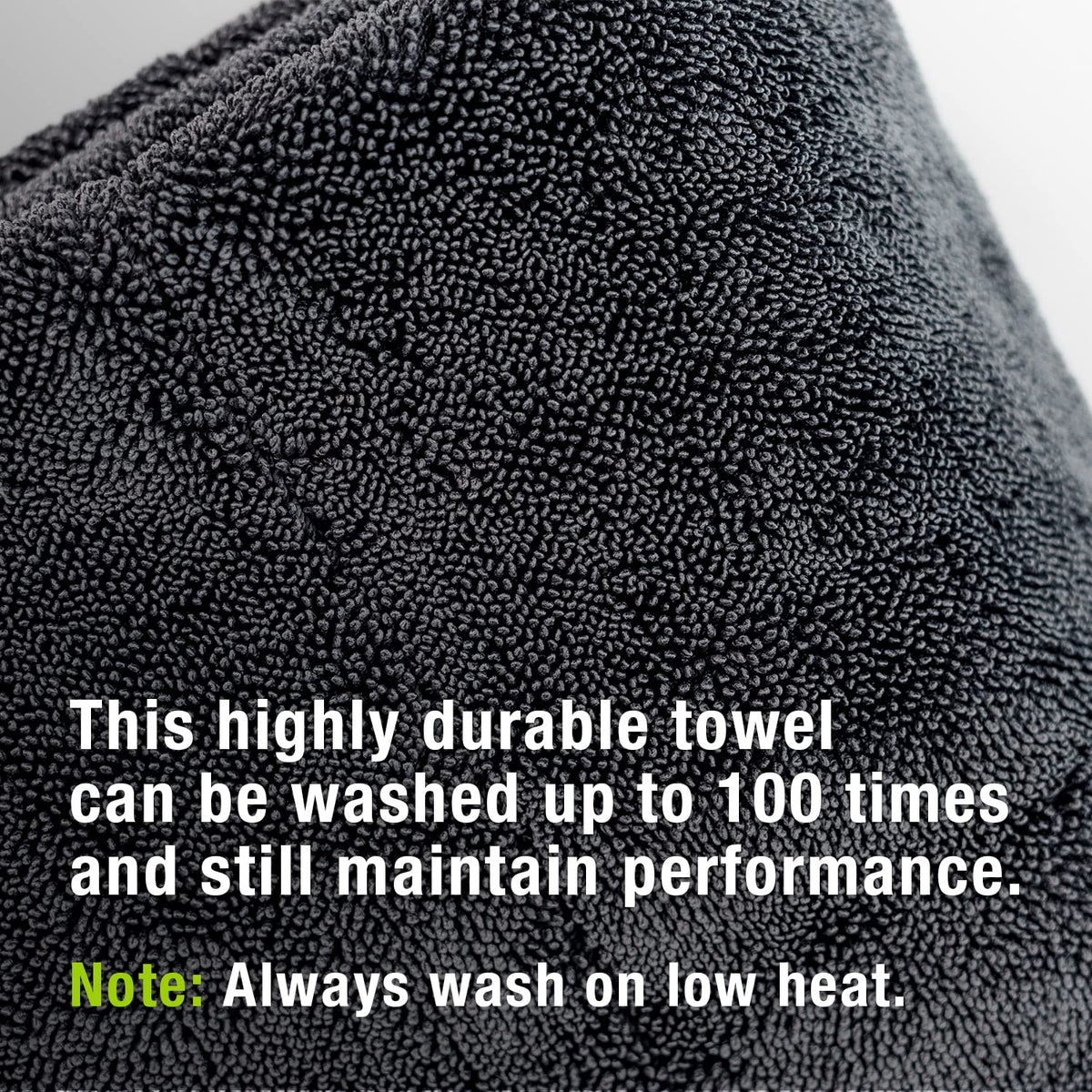ExoForma towel in use drying a sedan for streak-free, efficient results