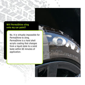 ExoForma PermaShine before and after tires showing restored appearance benefit