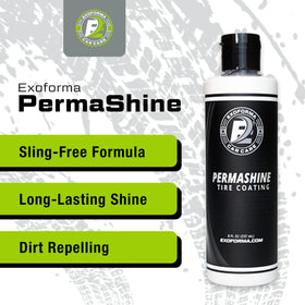 ExoForma PermaShine bottle angled view conveying durability and premium finish