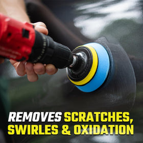 ExoForma polish texture close-up showing smooth micro-abrasives