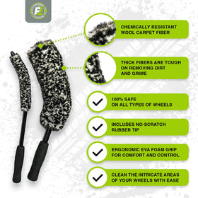 ExoForma small brush fiber close-up highlighting narrow pad for tight spaces