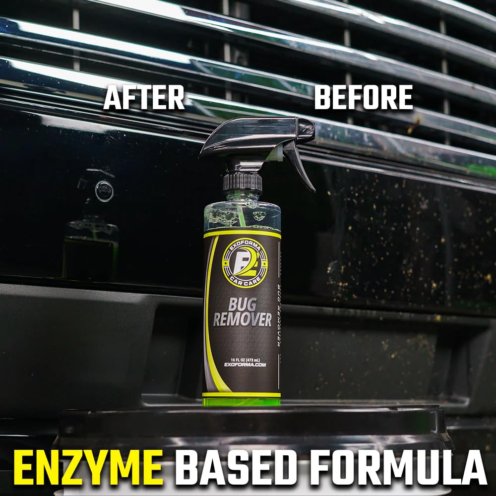 ExoForma on paint, glass and chrome showing safe surface compatibility and protection