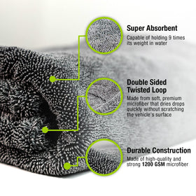 ExoForma buffing a car window to a clear, streakless finish with less effort