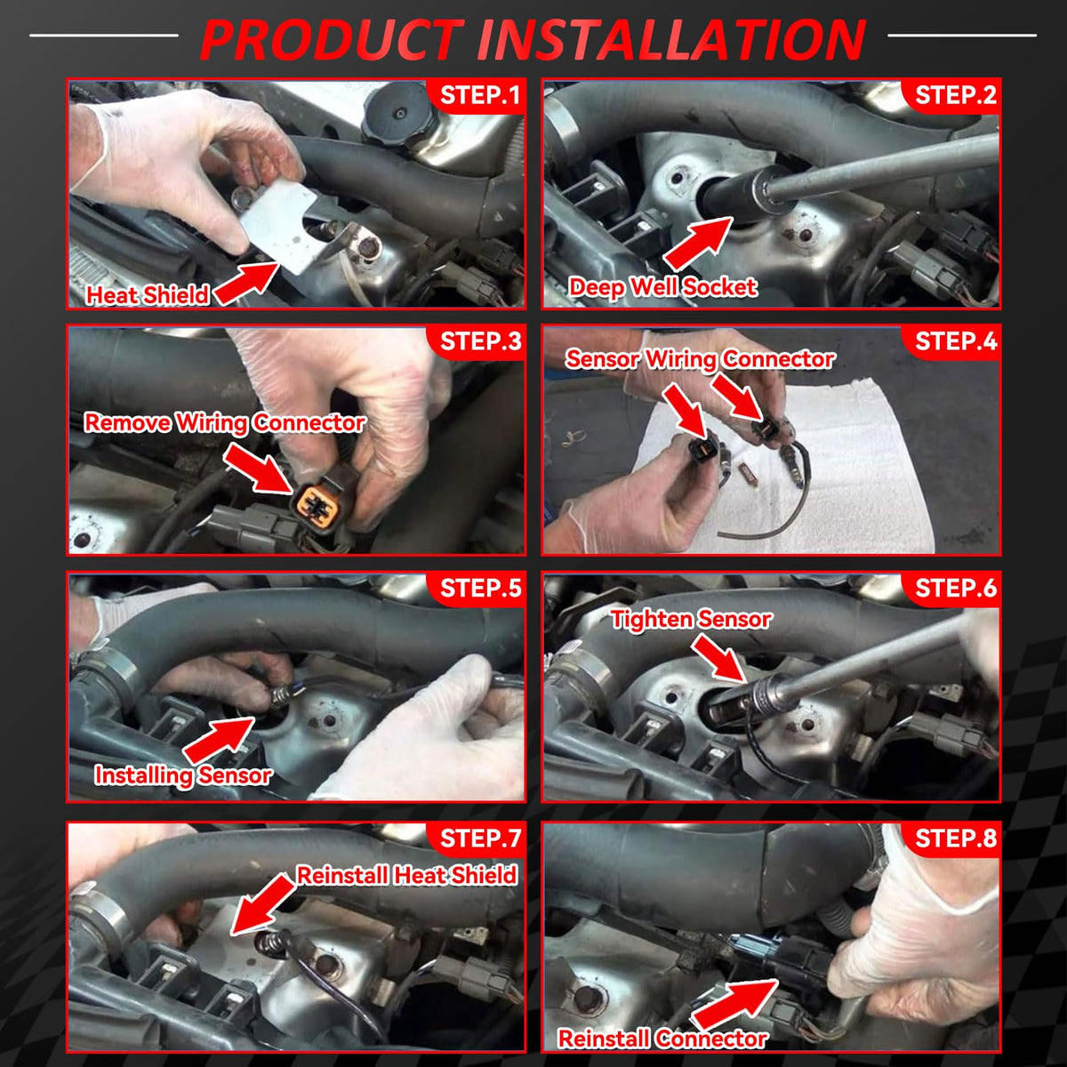 EXPEDE sensors in a garage setting illustrating straightforward DIY installation