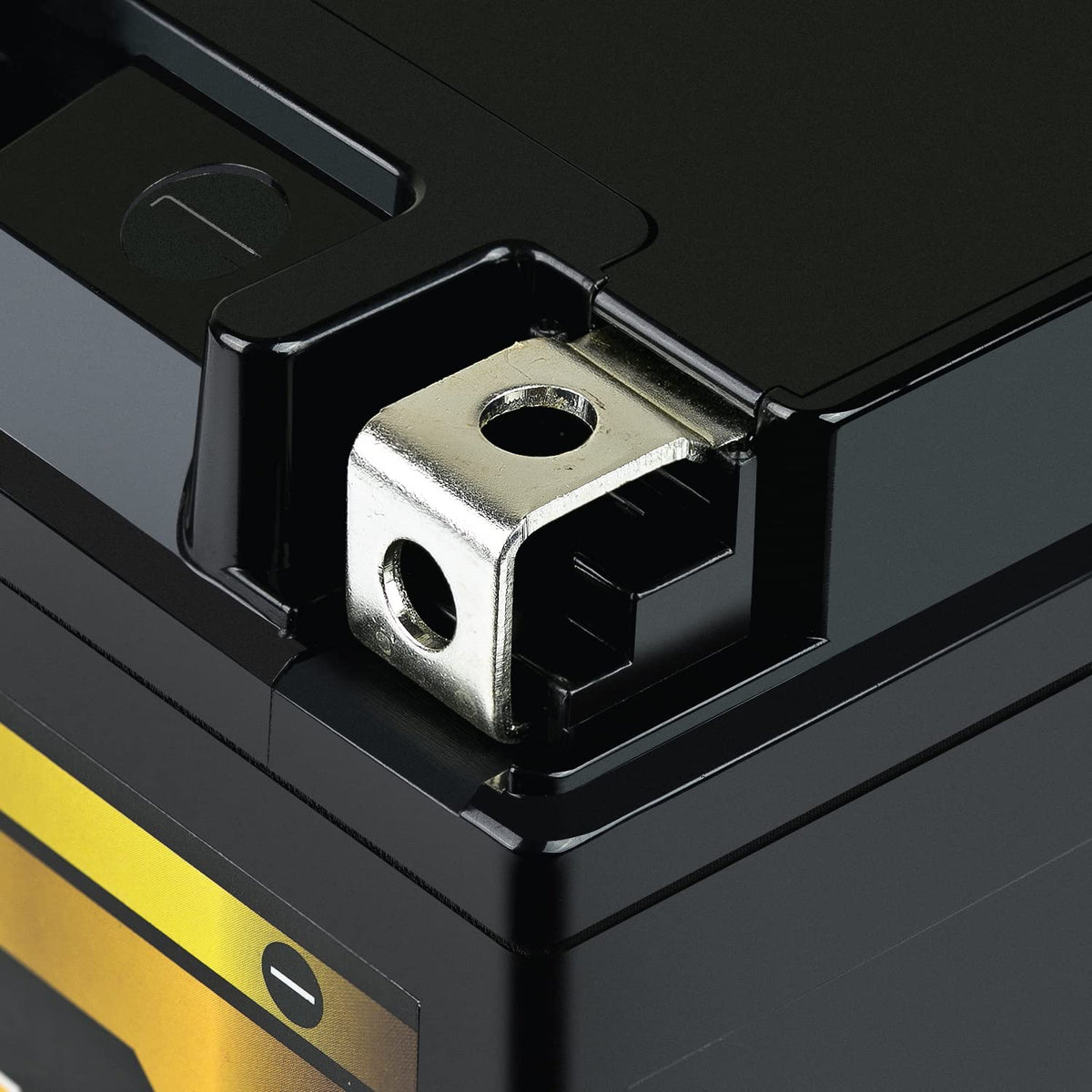 ExpertPower AGM seal close-up showing spill-proof durability benefit