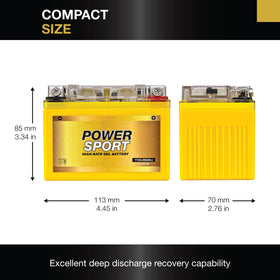 ExpertPower close-up of sealed gel case showing spill-proof safety