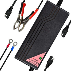 ExpertPower front view charger showing compact design and ports for fast setup