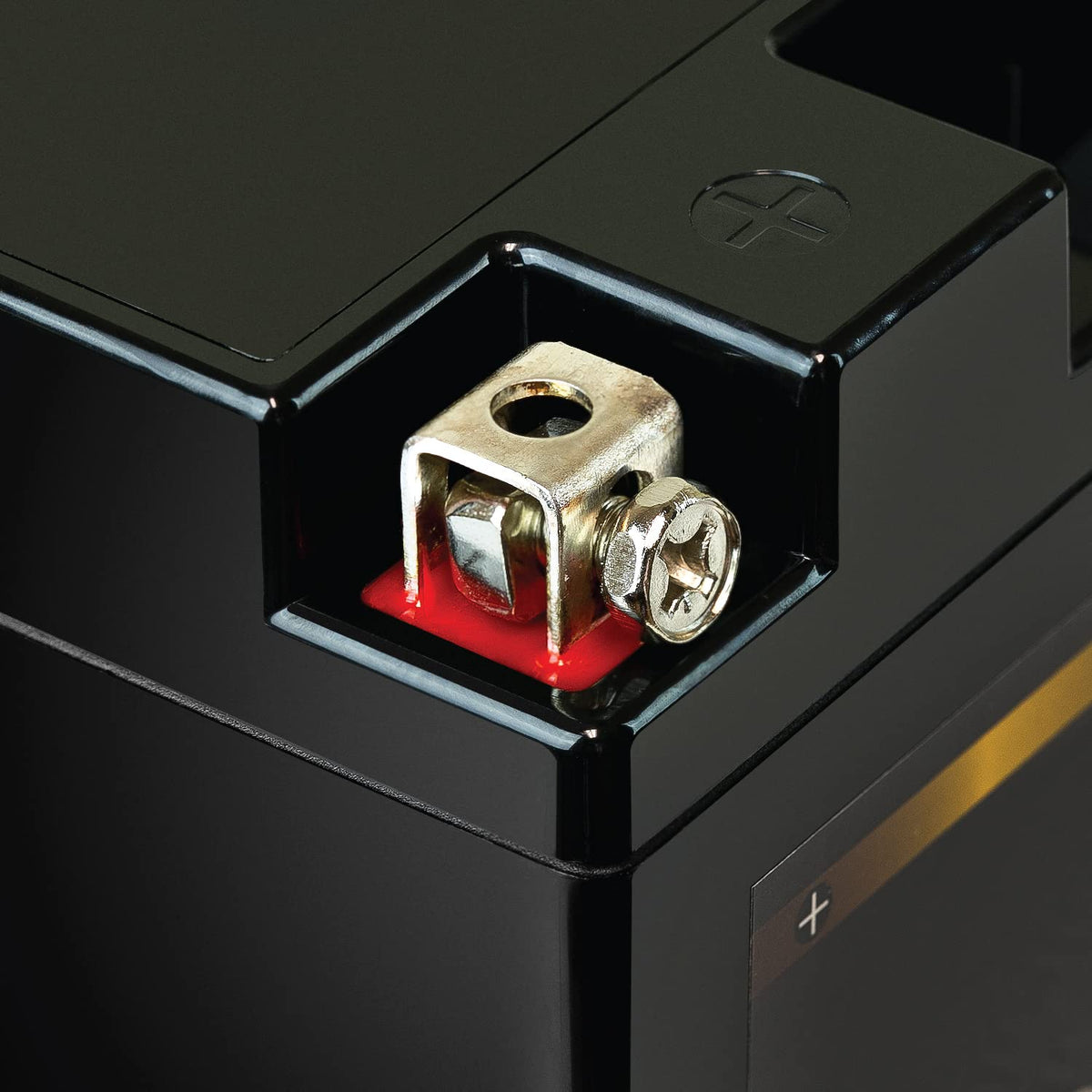 ExpertPower installed in ATV battery compartment demonstrating secure fit