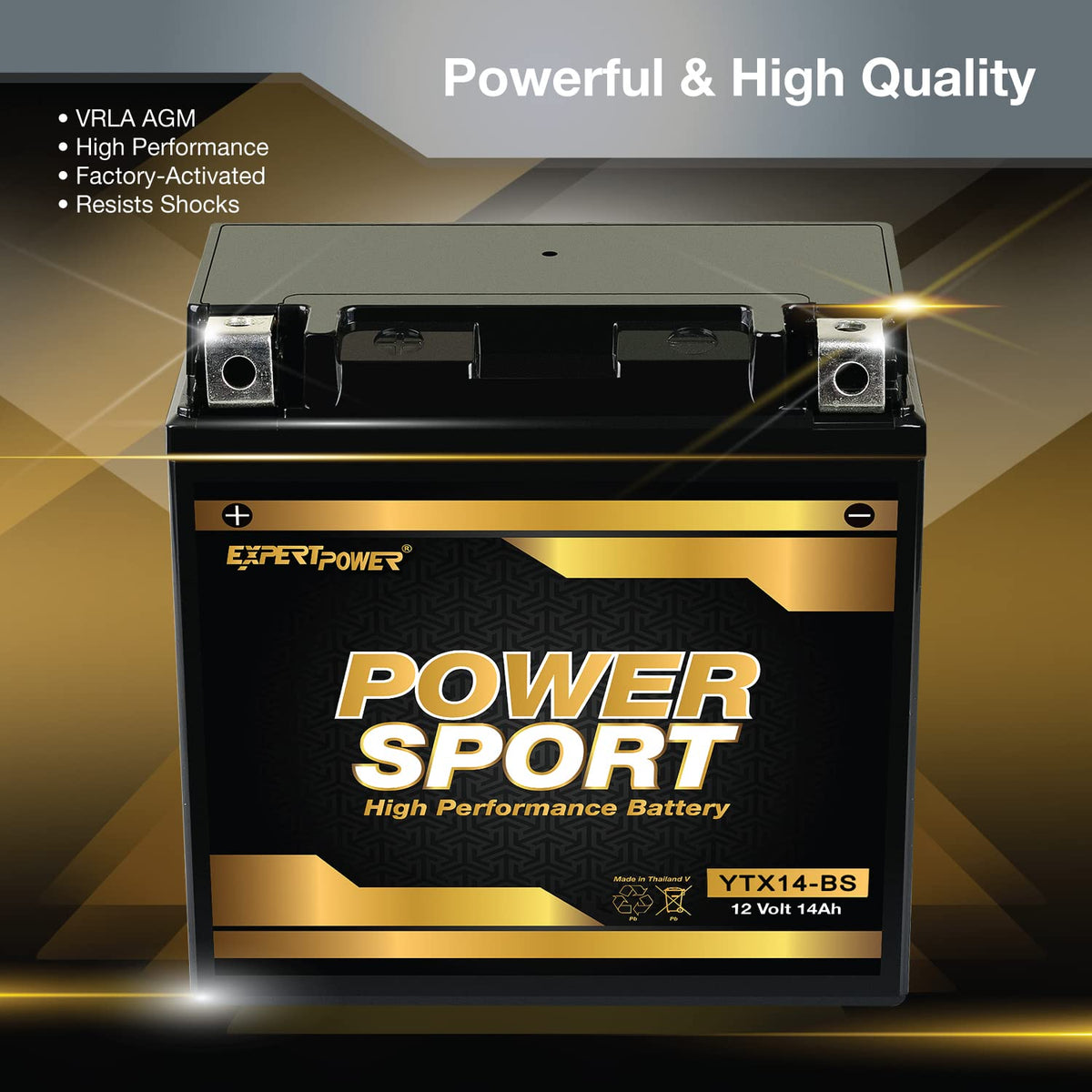 ExpertPower label close-up showing model and spec clarity for correct choice