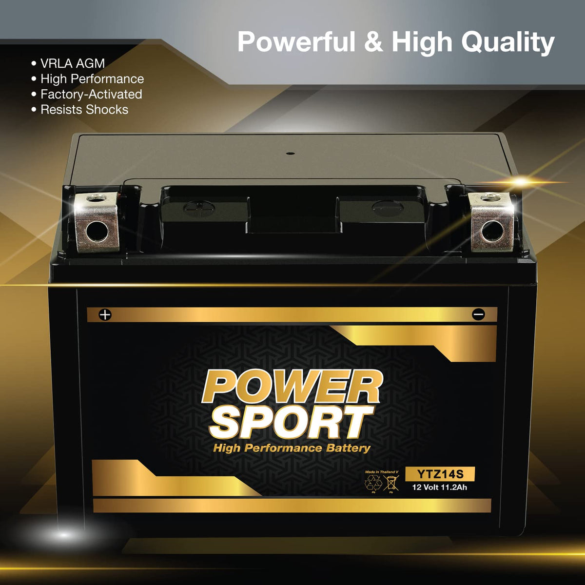 ExpertPower top label detail showing model info and easy identification benefit