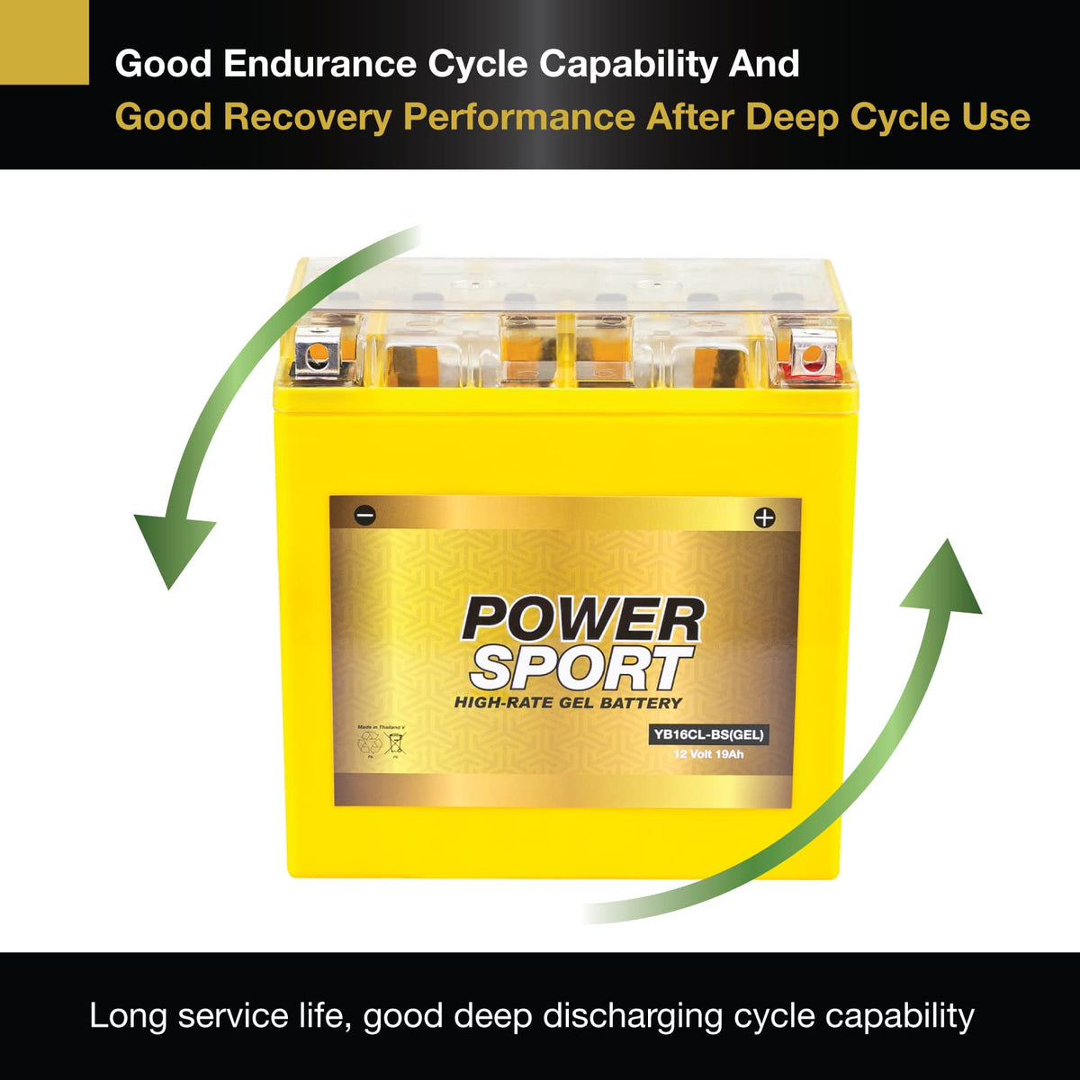 ExpertPower label close-up showing model and 240+ CCA for confident replacement