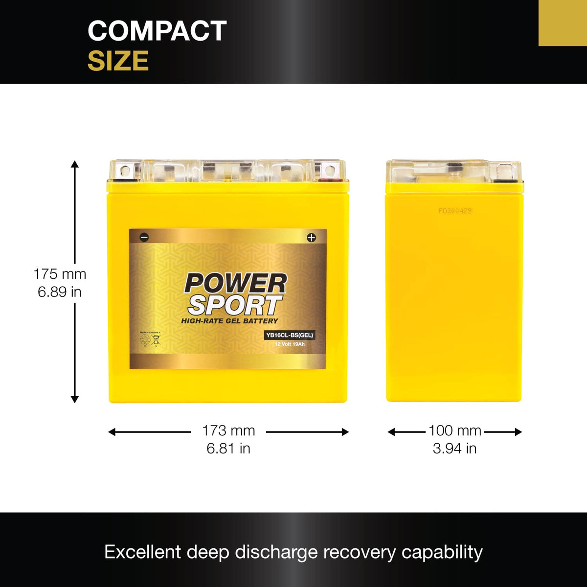 ExpertPower top terminals close-up showing secure connections and easy installation