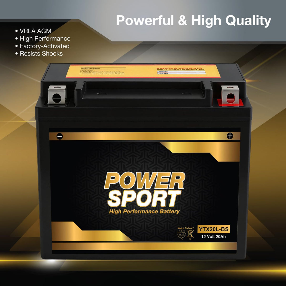 ExpertPower battery installed in motorcycle demonstrating reliable starting power