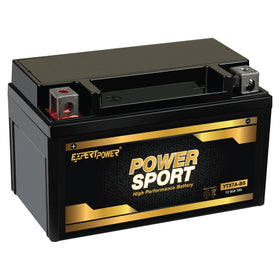 ExpertPower front view showing compact OEM-fit battery for easy replacement