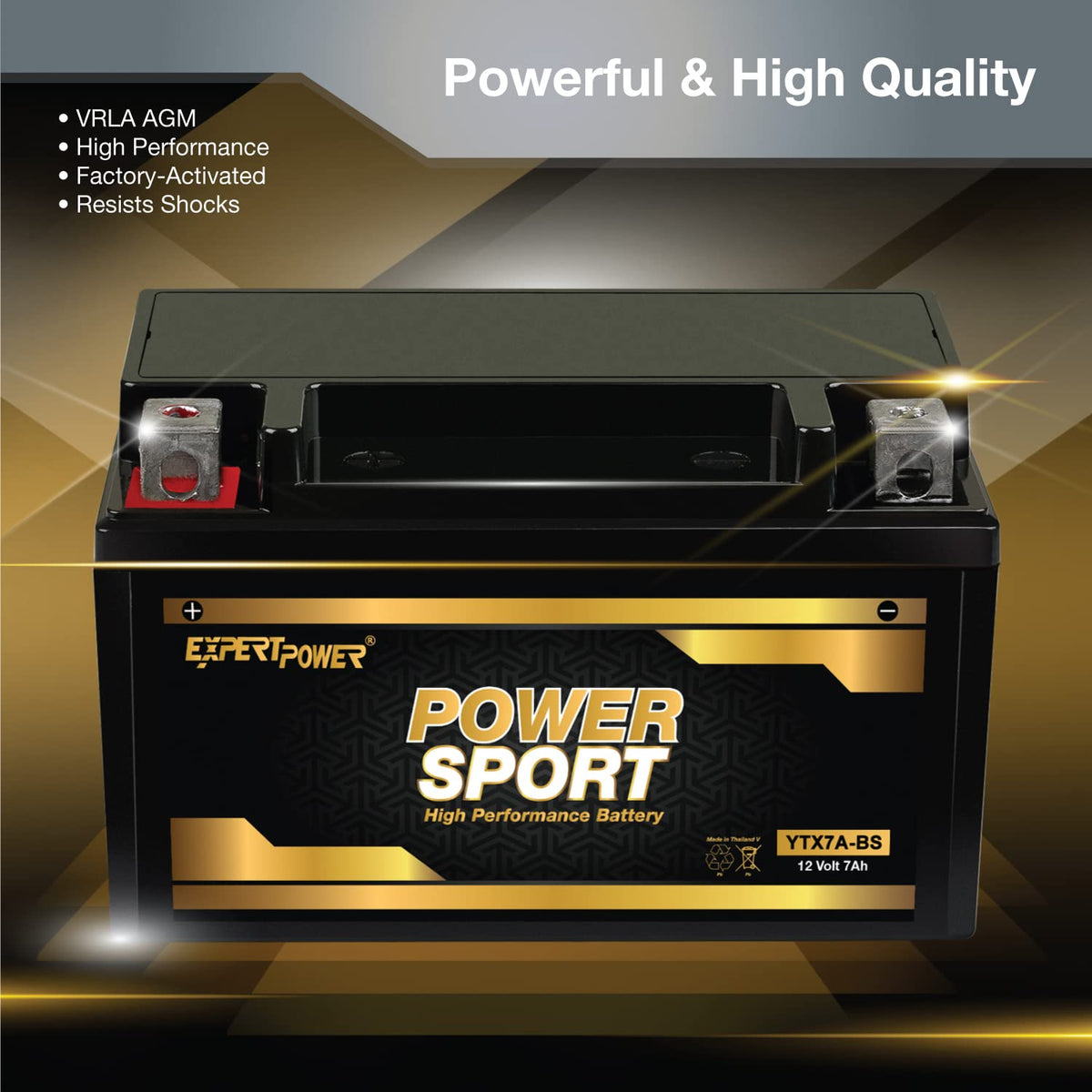 ExpertPower installed in scooter battery tray demonstrating plug-and-play convenience