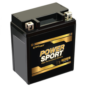 ExpertPower front view showing compact sealed AGM battery and durable case