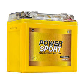 ExpertPower YTZ7S front view showing compact sealed gel battery for reliable replacement