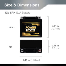 ExpertPower YTZ7S top terminals close-up for easy hookup and secure connection