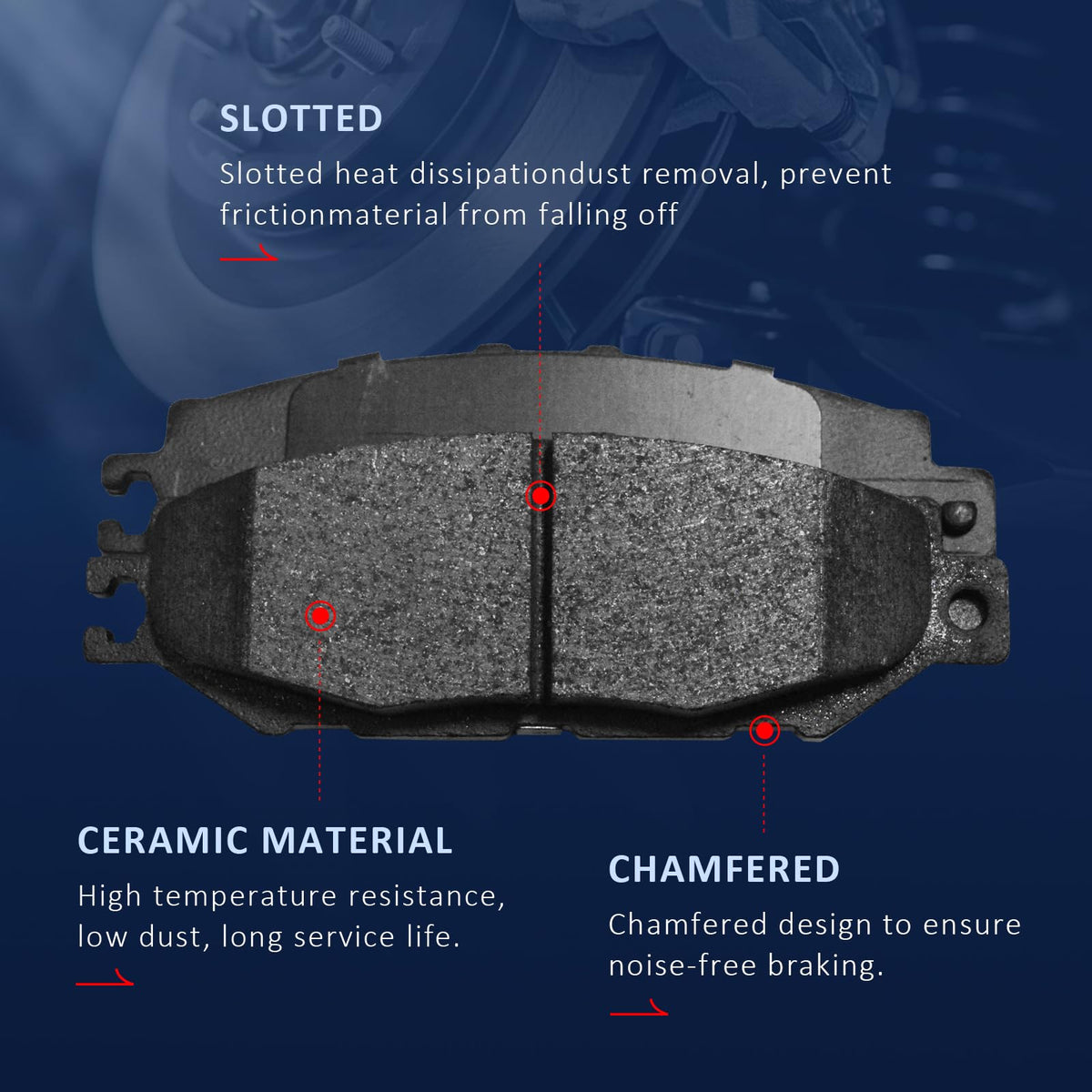 EXPPOWER rear shoes labeled to match vehicle fitment and reliable rear braking