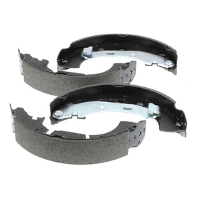 EXPPOWER rear brake shoes front view showing full set and fitment benefit