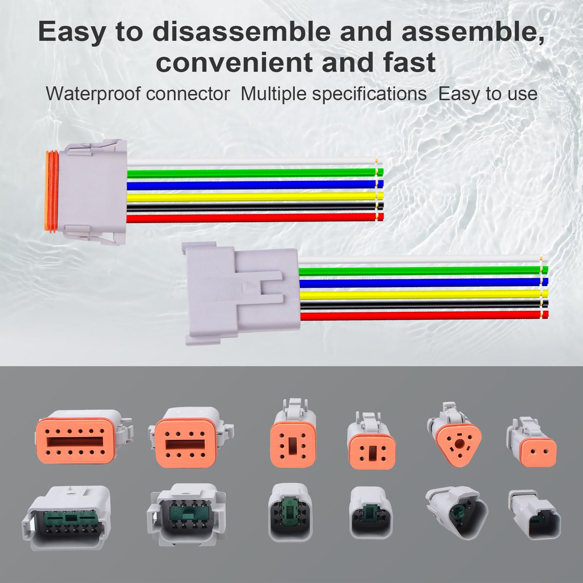 Exqutoo rubber sealing ring detail showing waterproof protection benefit